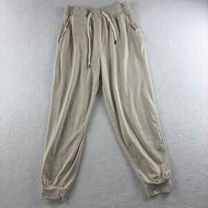 Feat Clothing Blanket Tapered Joggers Oatmeal Beige Heather Small Drawstring